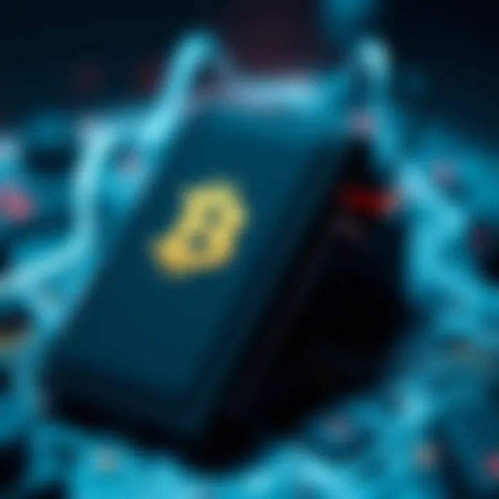 Digital Wallet Representation Visual representation of a digital wallet