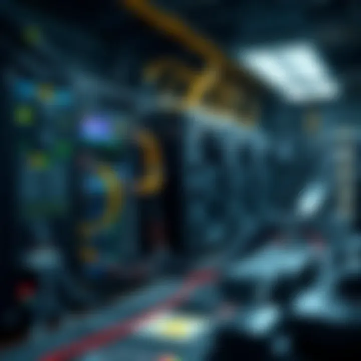 Energy-Efficient Mining Setup A high-tech mining setup showcasing energy-efficient technology