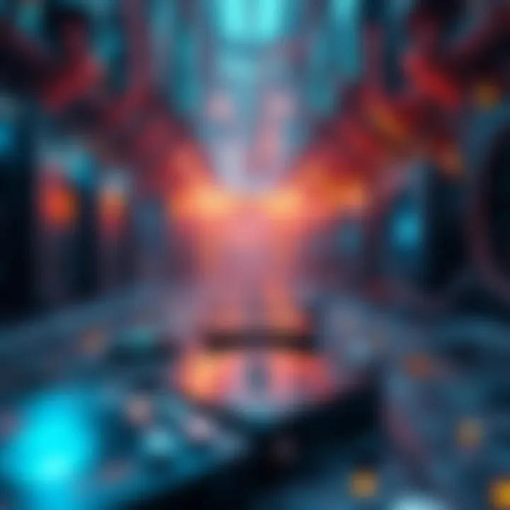 Future of Cryptocurrency Ecosystem A futuristic depiction of the cryptocurrency ecosystem influenced by new mining methods