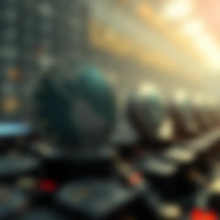 Future Developments in Cryptocurrency A futuristic representation of the potential future developments in cryptocurrency