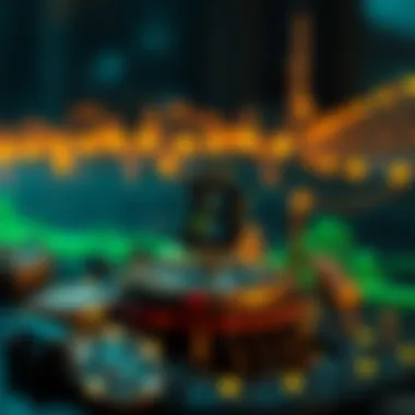 Technological Innovations in Cryptocurrencies An illustration showcasing the technological innovations of leading cryptocurrencies