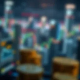 Visual representation of cryptocurrency market dynamics