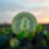 A visual representation of Bitgreen Coin symbolizing sustainability in cryptocurrency