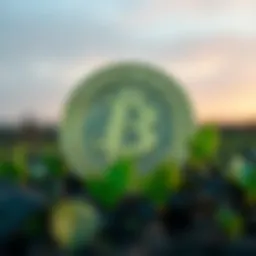 A visual representation of Bitgreen Coin symbolizing sustainability in cryptocurrency