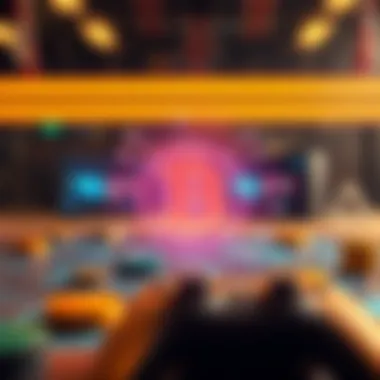 The Role of Blockchain in Gaming A visualization of blockchain technology in gaming, highlighting its benefits.