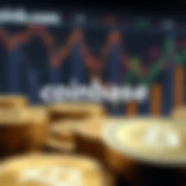 Graphical representation of market trends in cryptocurrency