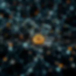 An abstract representation of cryptocurrency networks and nodes