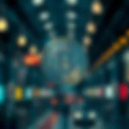 Abstract representation of cryptocurrency airdrops