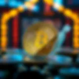 Visual representation of Bitcoin currency