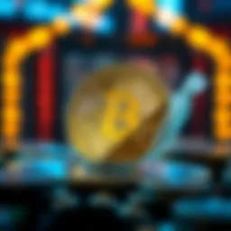 Visual representation of Bitcoin currency