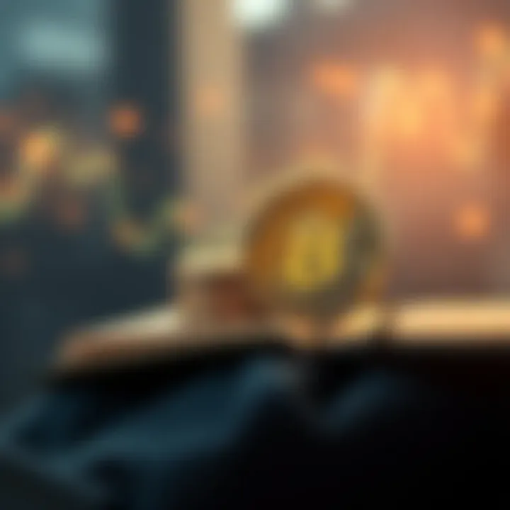 Illustration of cryptocurrency transactions