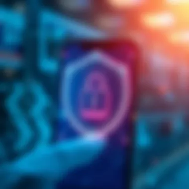 Graphic depicting enhanced security features of the CRBT app