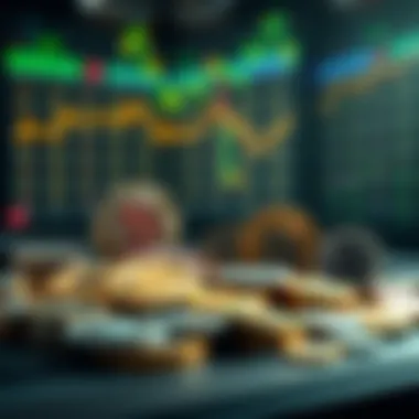 Graphic illustrating various cryptocurrencies used in betting