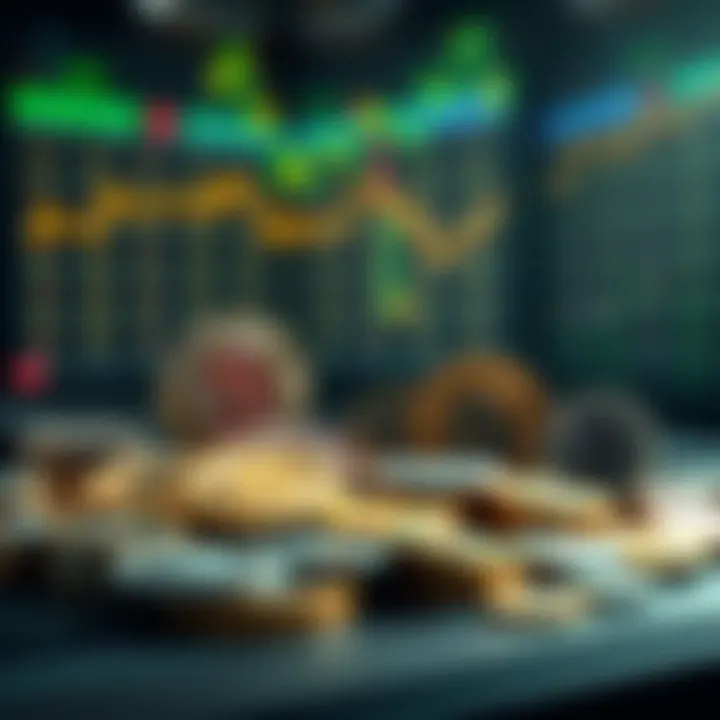 Graphic illustrating various cryptocurrencies used in betting