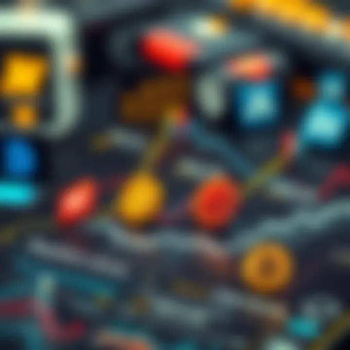 An infographic illustrating the regulatory framework surrounding cryptocurrencies.