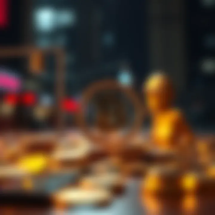 An artistic depiction of the societal impacts of digital currencies.