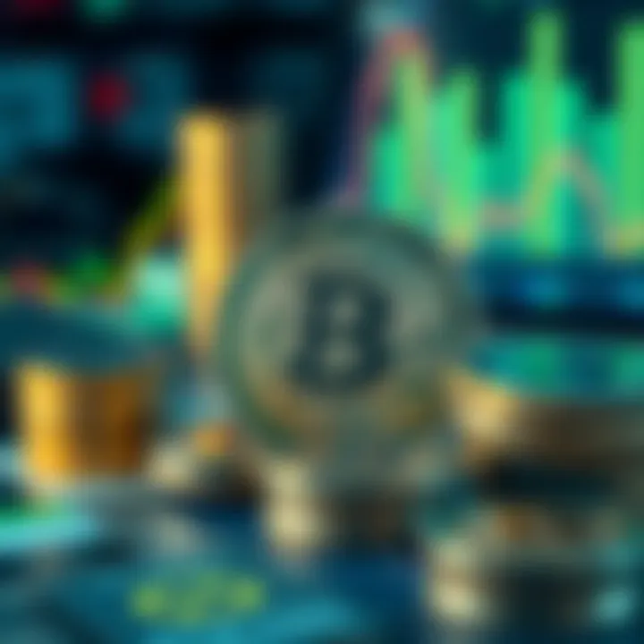 Visual representation of financial management with cryptocurrency