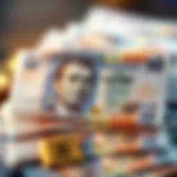 Depiction of the Bolívar currency notes