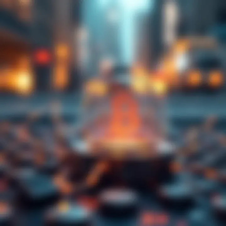 Technological Innovations in Blockchain A infographic highlighting technological advancements in blockchain