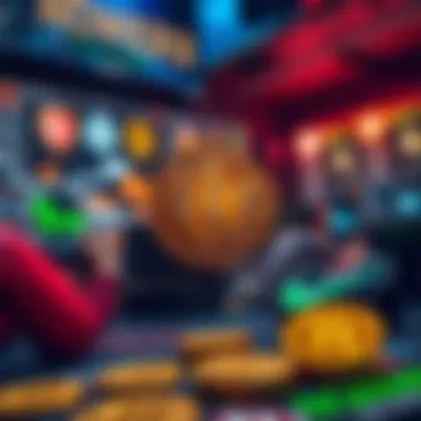 Gaming Platforms for Bitcoin Earnings An illustration showing various gaming platforms where players can earn Bitcoin.