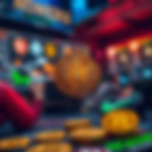 Gaming Platforms for Bitcoin Earnings An illustration showing various gaming platforms where players can earn Bitcoin.