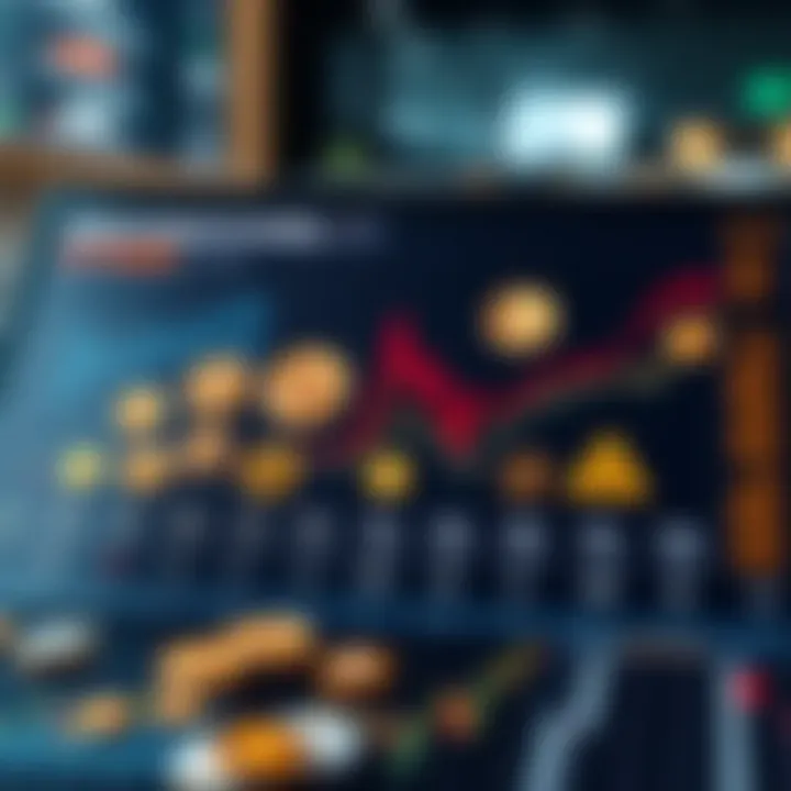 Market Analysis of Leading Cryptocurrencies Market analysis chart showcasing top cryptocurrencies