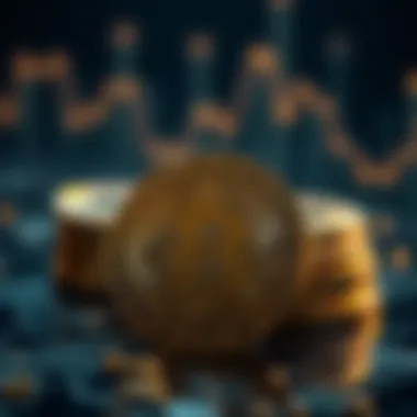 A visual representation of declining cryptocurrency values