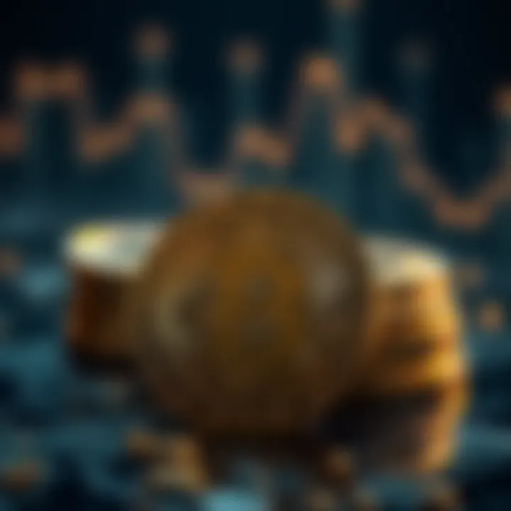 A visual representation of declining cryptocurrency values