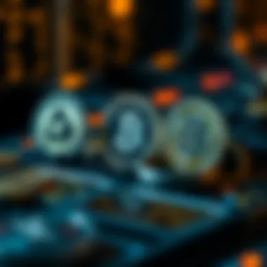 Cryptocurrency logos of the least viable coins