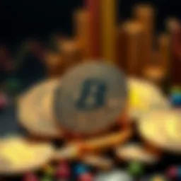 Visual representation of leading altcoins in the cryptocurrency market