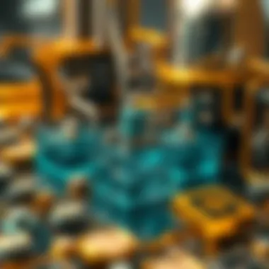 Mechanics of Liquidity Pools in AMMs Visual illustrating the mechanics of liquidity pools within AMMs