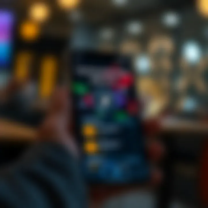 Rewards App for Earning Cryptocurrency A smartphone displaying an app that rewards users with cryptocurrency for completing tasks