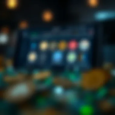 Digital Wallet Interface for Free Cryptocurrency A digital wallet interface showcasing various cryptocurrencies available for free distribution