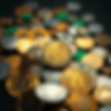 Variety of cryptocurrencies available for trading