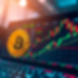 Visual representation of Bitcoin trading on Webull