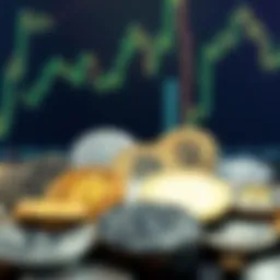 Visual representation of diverse cryptocurrencies