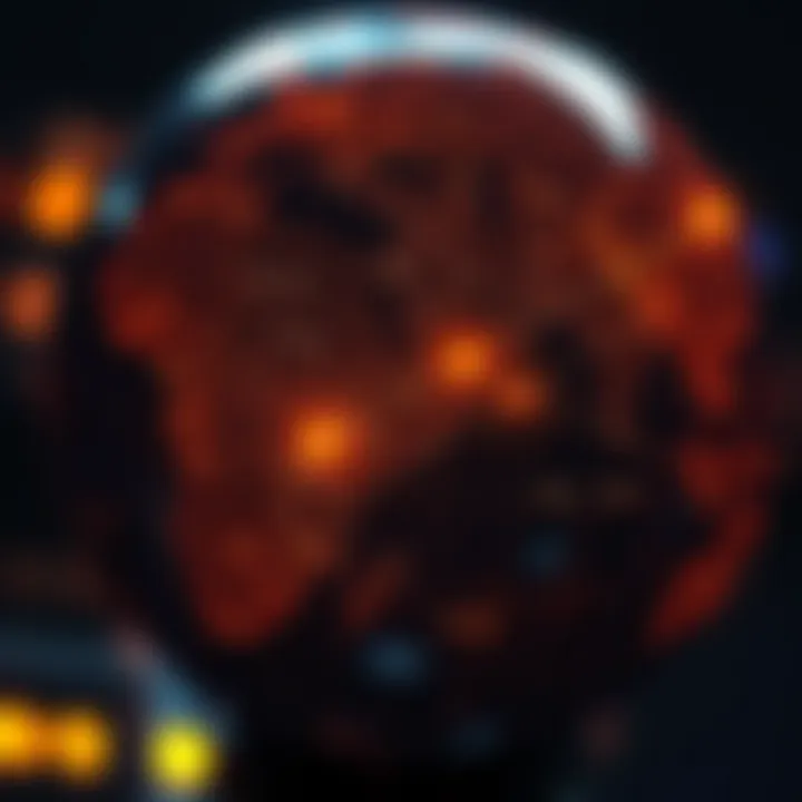 Global Impact of IBM's Trade Finance Solutions A globe highlighting key regions impacted by IBM's trade finance solutions