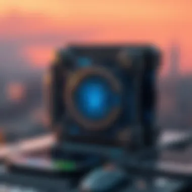 An innovative hardware wallet showcasing advanced security features