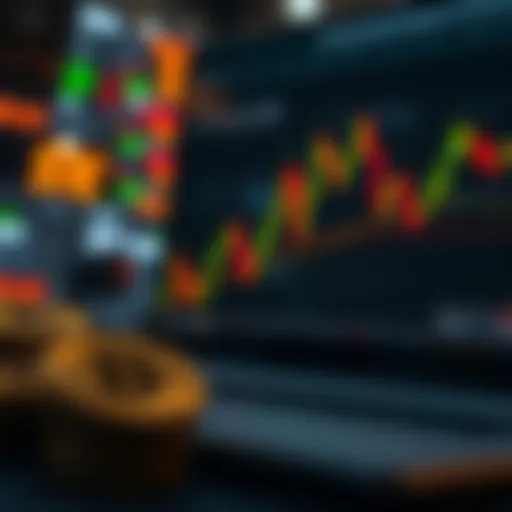 Visual representation of cryptocurrency trading dynamics