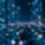 Illustration of blockchain networks and nodes