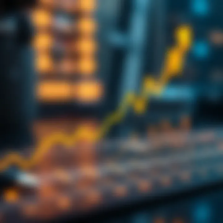 Graph indicating the impact of blockchain on business operations