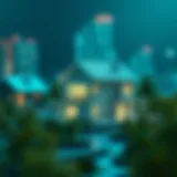 A digital representation of a property integrated with blockchain technology