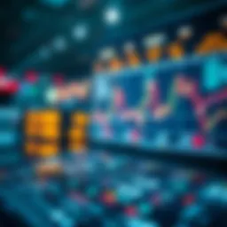 A visual representation of NFT stocks on a digital trading platform