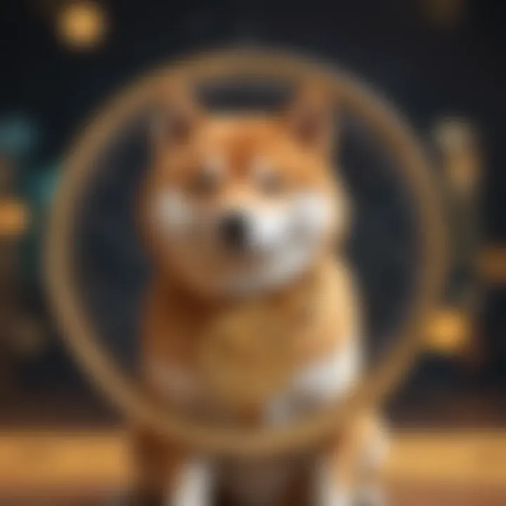 Symbolic representation of Shiba Inu cryptocurrency