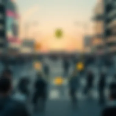 Diagram of community support through crypto donations