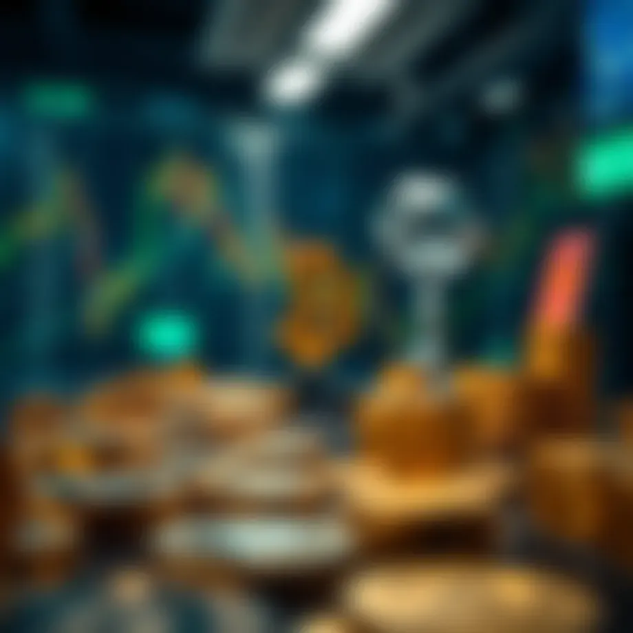 A visual representation of cryptocurrency exchange platforms