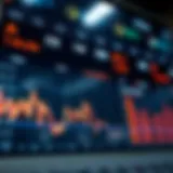 A digital dashboard showcasing cryptocurrency price fluctuations