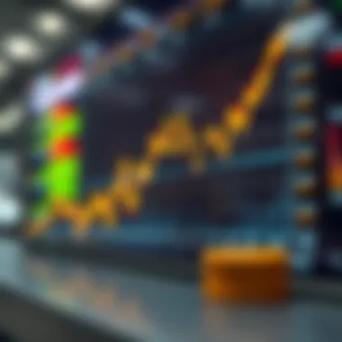 Market Trends in Cryptocurrency Graph depicting market trends and price changes over time