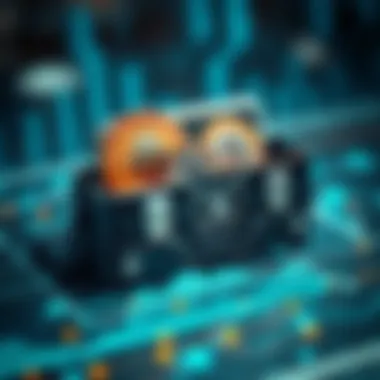 Futuristic Digital Wallet A futuristic digital wallet showcasing various cryptocurrencies