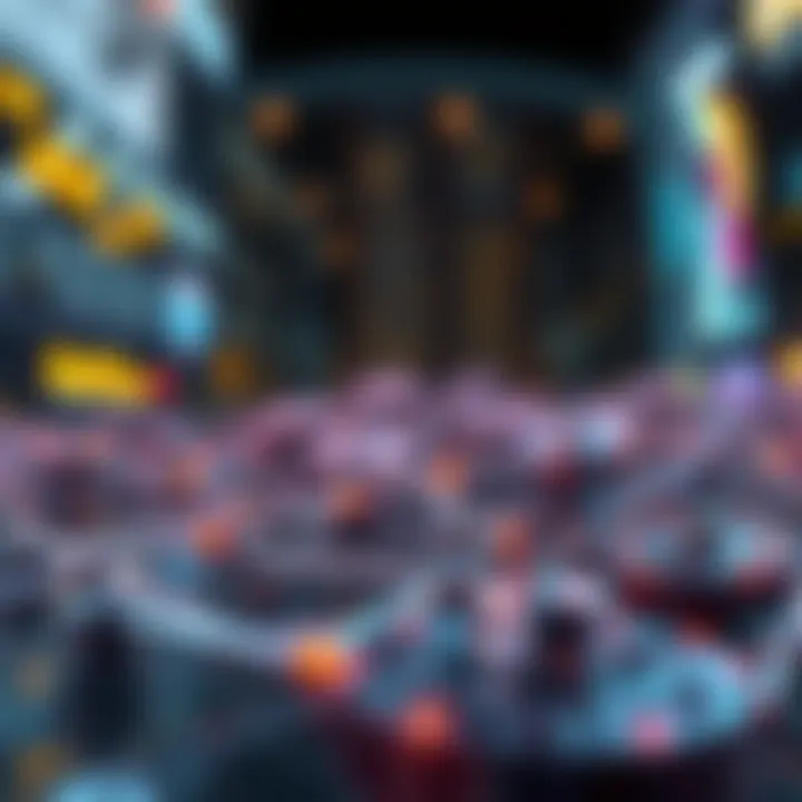 An abstract visualization of blockchain technology